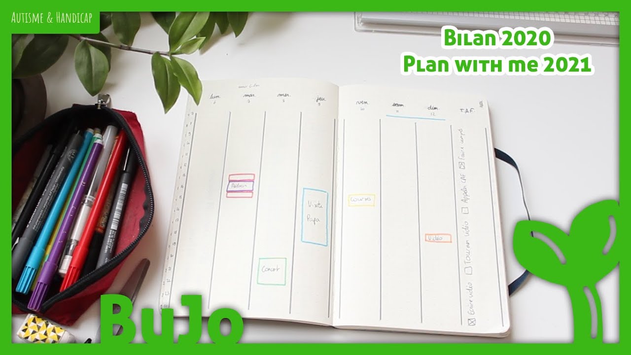 Mon BuJo minimaliste : Plan with me 2021 - Bilan 2020