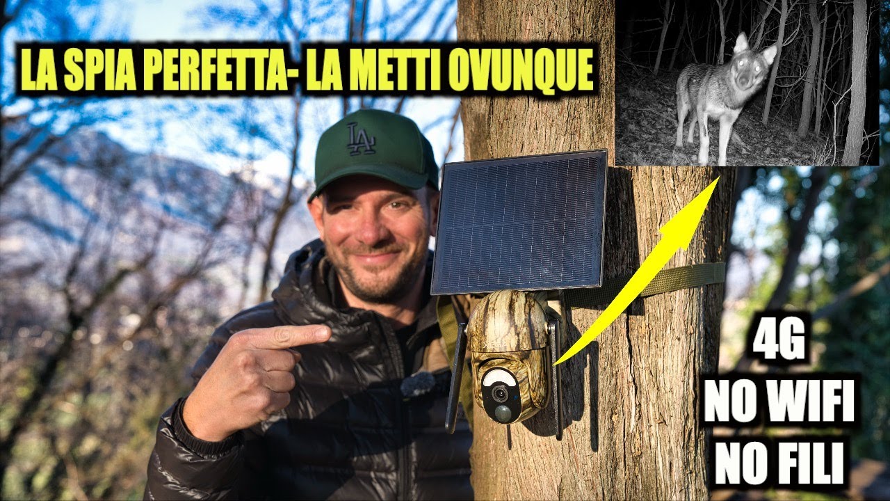 Questa telecamera ECONOMICA 4G vede TUTTO e non serve Wi-Fi !