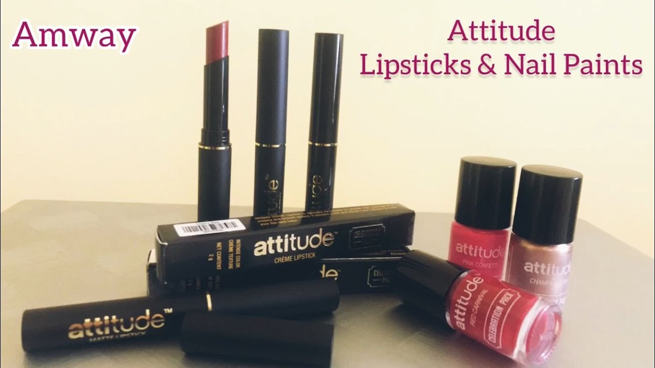 Attitude | Lipsticks & Nail Paints | Amway | Creme & Matte Shades
