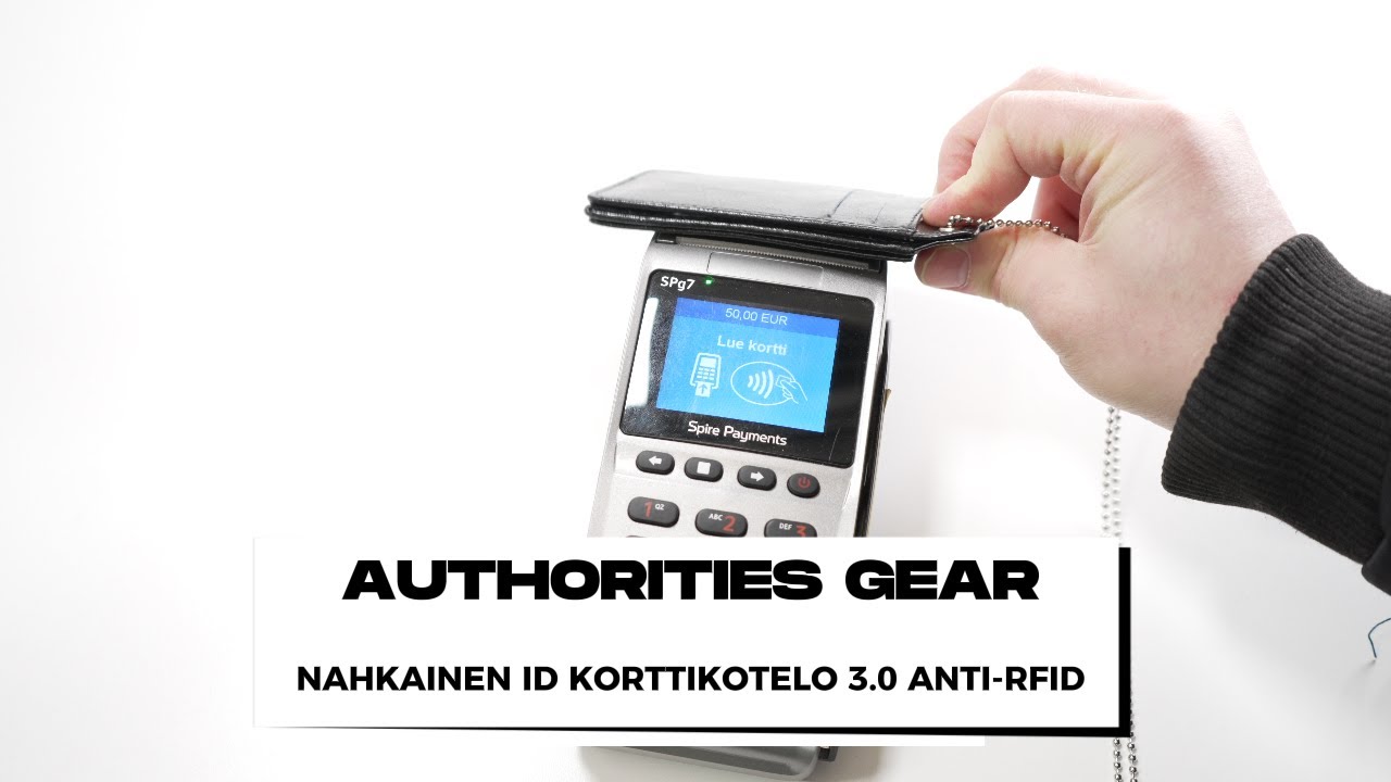 AUTHORITIES GEAR - NAHKAINEN ID-KORTTIKOTELO 3.0 ANTI-RFID