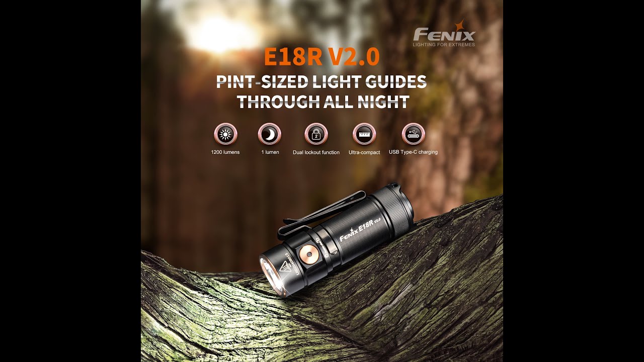 Fenix E18R V2.0: Ultra-compact High-performance EDC Flashlight