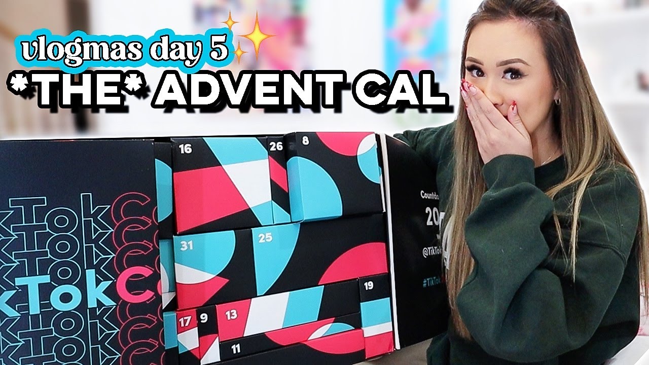 Распаковка адвент-календаря TikTok *Под вопросом???* | VLOGMAS ДЕНЬ 5