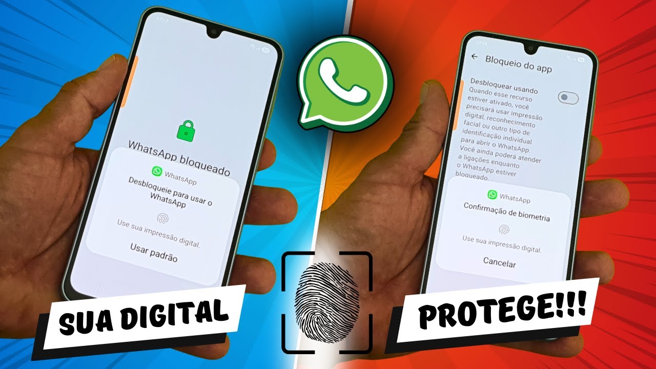 VOCÊ NÃO SABIA? 😱 Proteja o WhatsApp Com Sua Digital e Evite Invasões