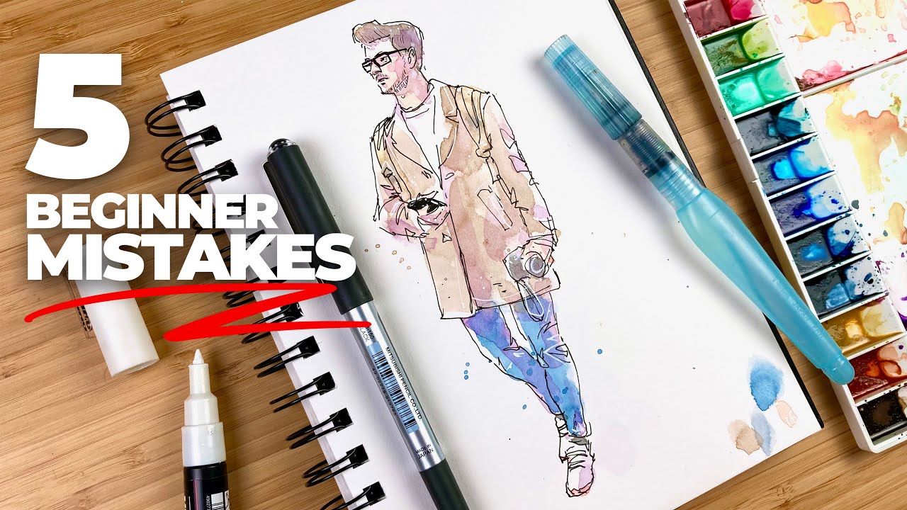 5 Common Mistakes Beginners make SKETCHING PEOPLE