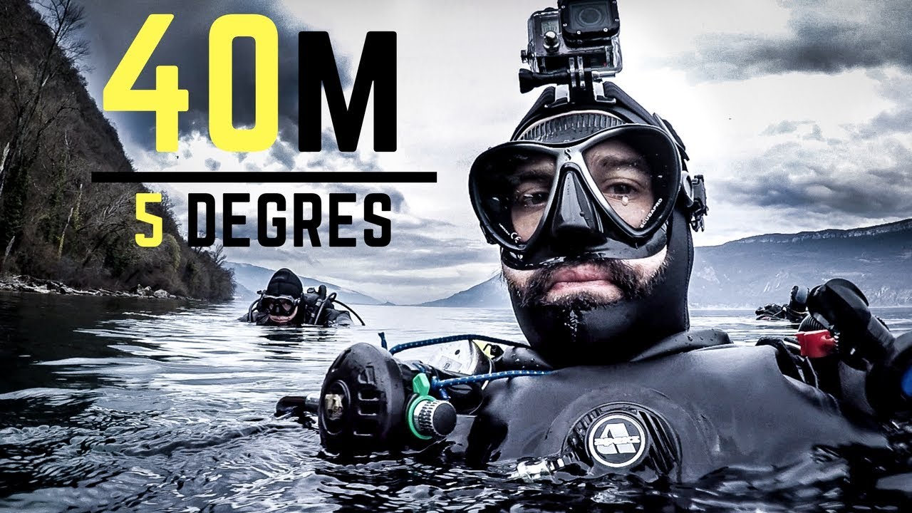 JE PLONGE A 40M EN EAUX FROIDES