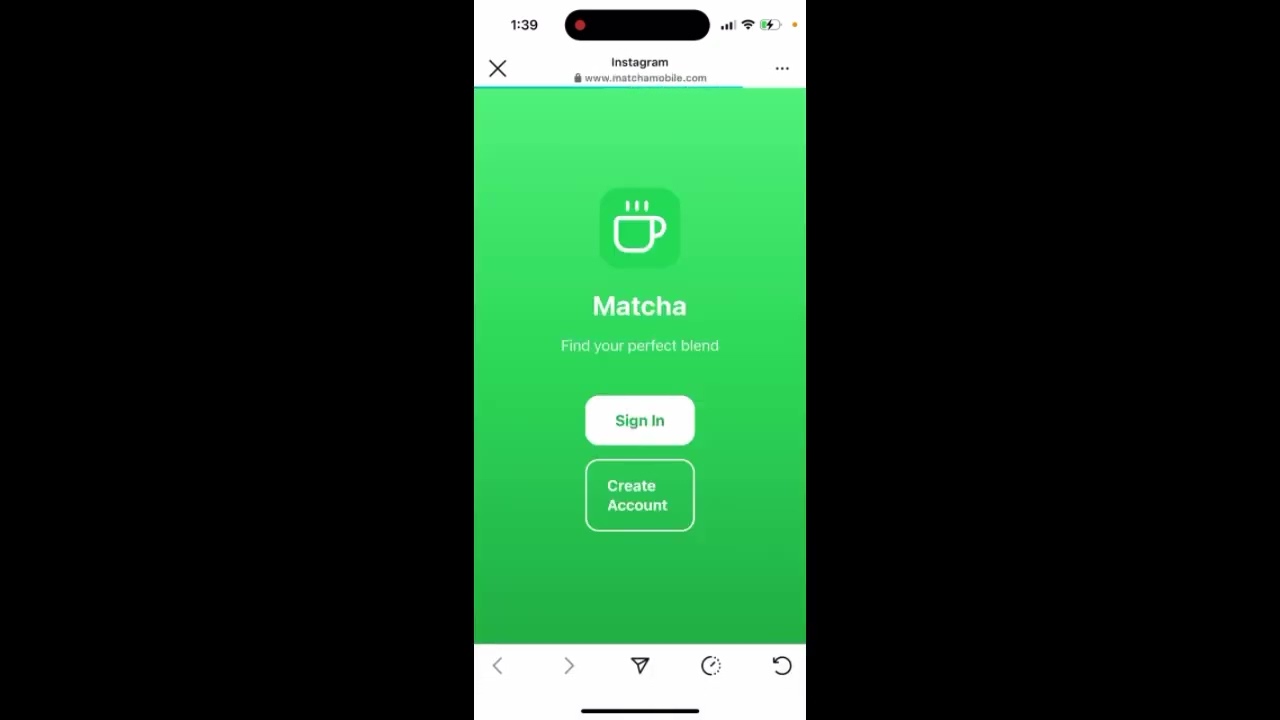 Matcha app for men - Teal alternative for men