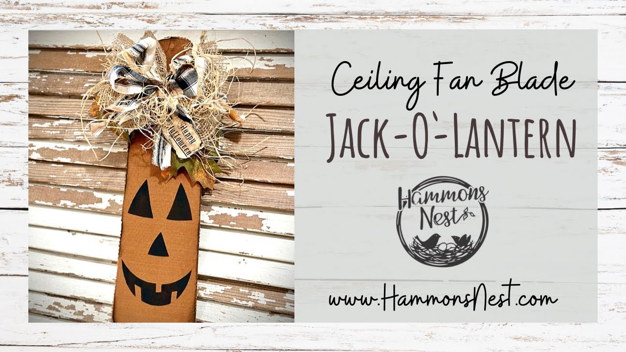 🎃Unique Jack-O&rsquo;-Lantern created from Ceiling Fan Blade