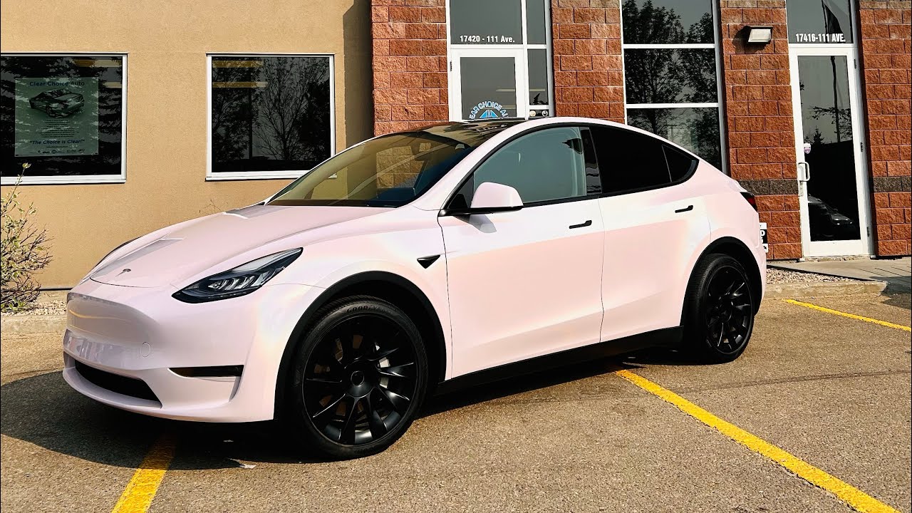 Tesla Model Y — установка цветных PPF