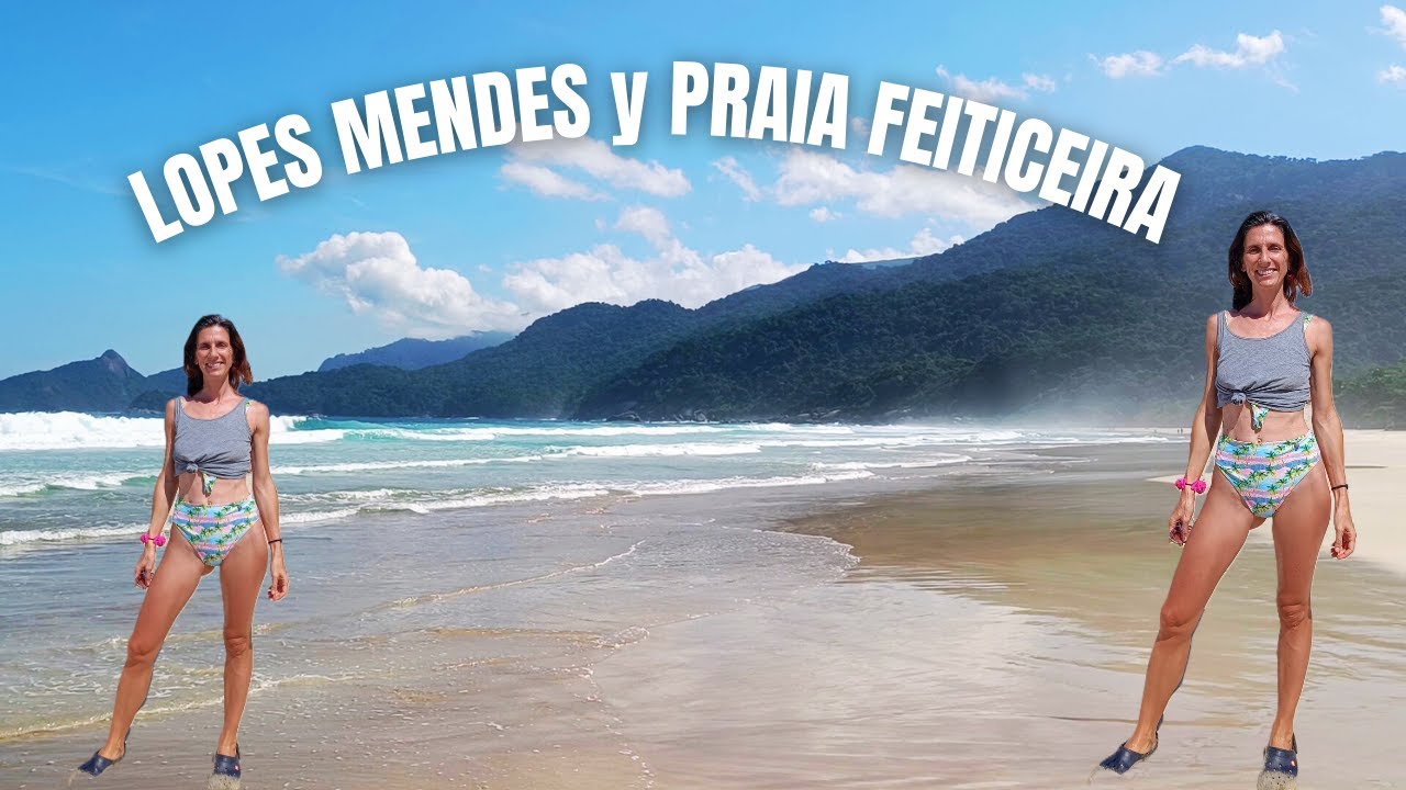 LOPES MENDES y CASCADA y PLAYA FEITICEIRA 🇧🇷  Imperdibles de ISLA GRANDE (4/4) Angra dos Reis BRASIL