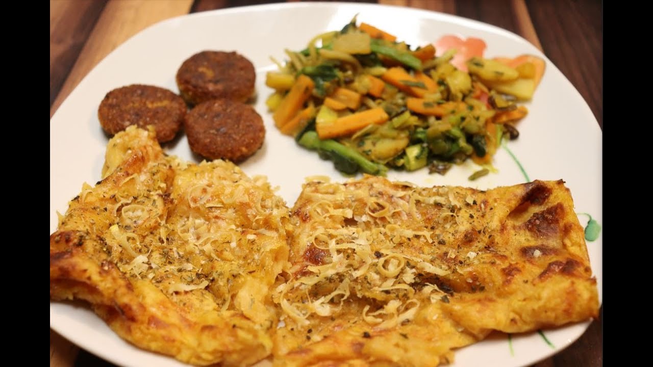 Kartoffelbrei-Käse-Rösti vom Blech (Kartoffelbrei vom Vortag / Kartoffelbreirest)