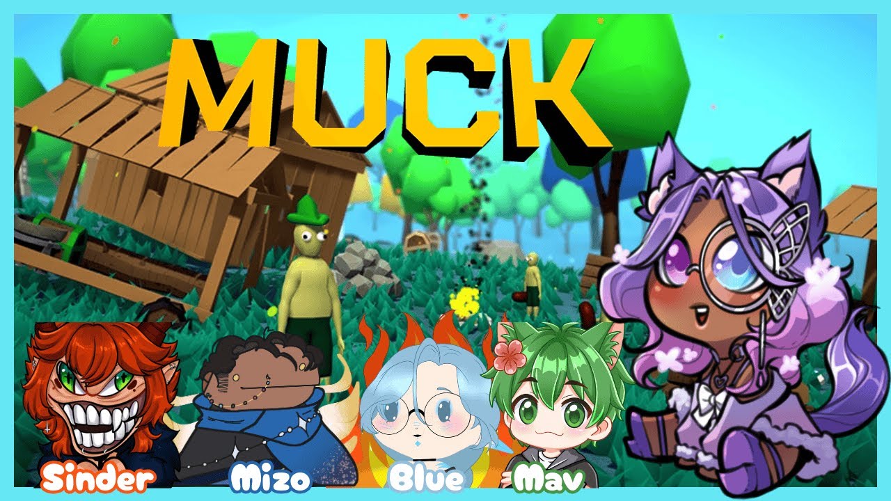 We played a Minecraft-type survival game called Muck