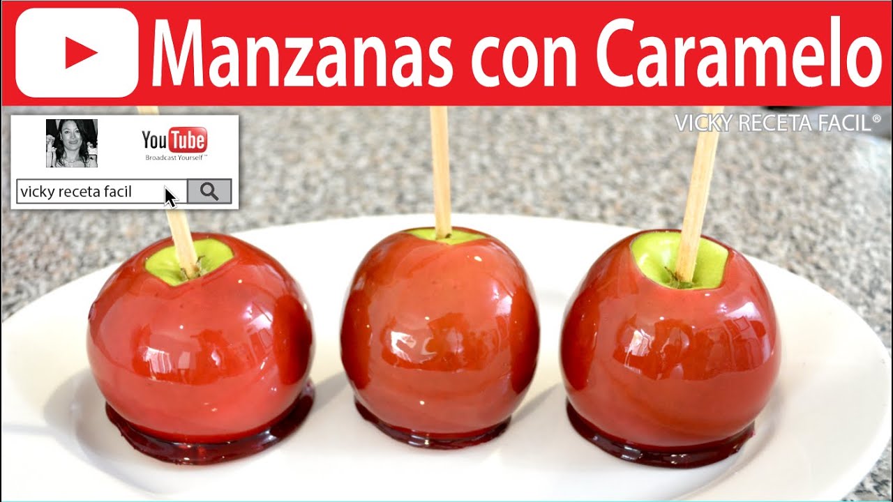MANZANAS CON CARAMELO | Vicky Receta Facil