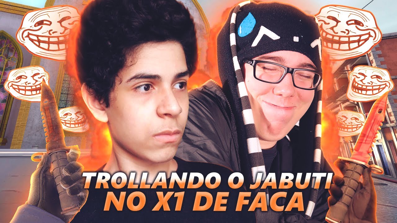 TROLLANDO O JABUTI NO X1 DE FACA - CS:GO TROLL #9