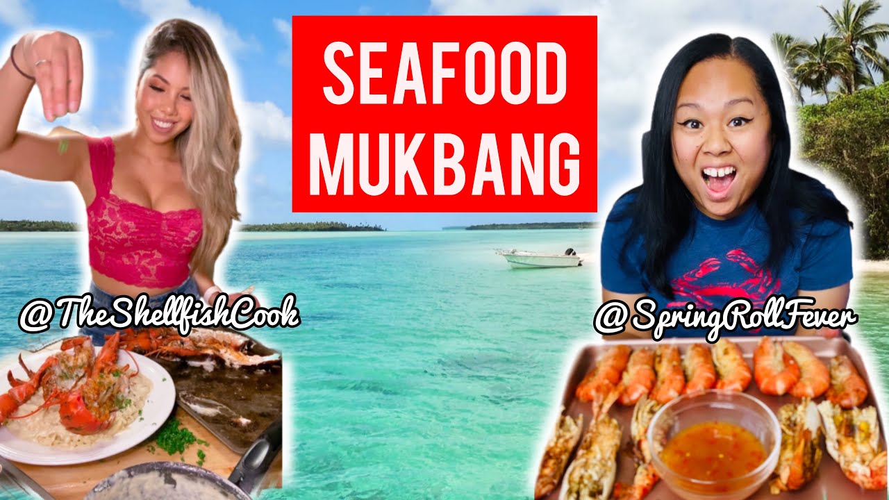 Seafood Mukbang with the Shellfish Cook | Lobster, Crab Legs, Steak