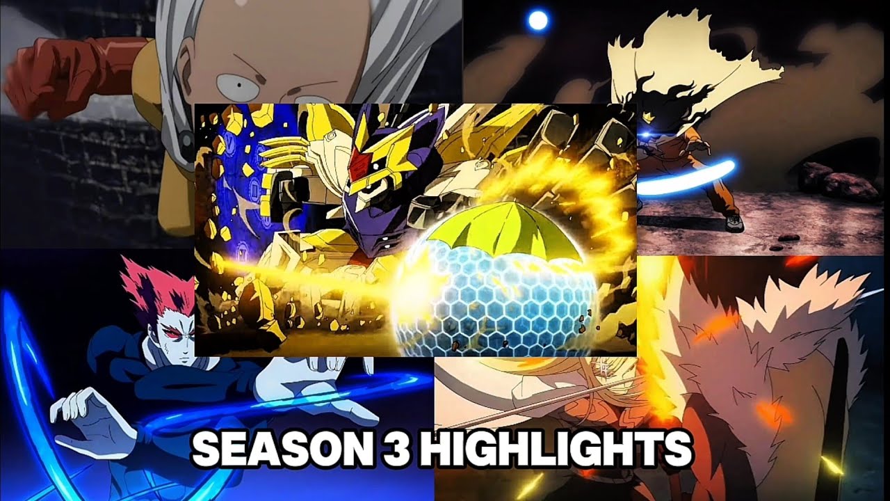 One Punch Man Season 3 Animation Highlights