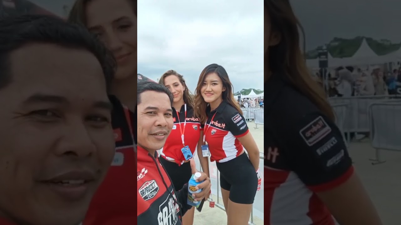 PDKT ke Umbrella Girl Aruba ducati #wsbkmandalika2023