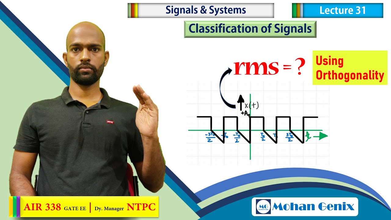 RMS value Using Orthogonality Concept 💡 Quickest Method 💡 Signal & System : Lec 31