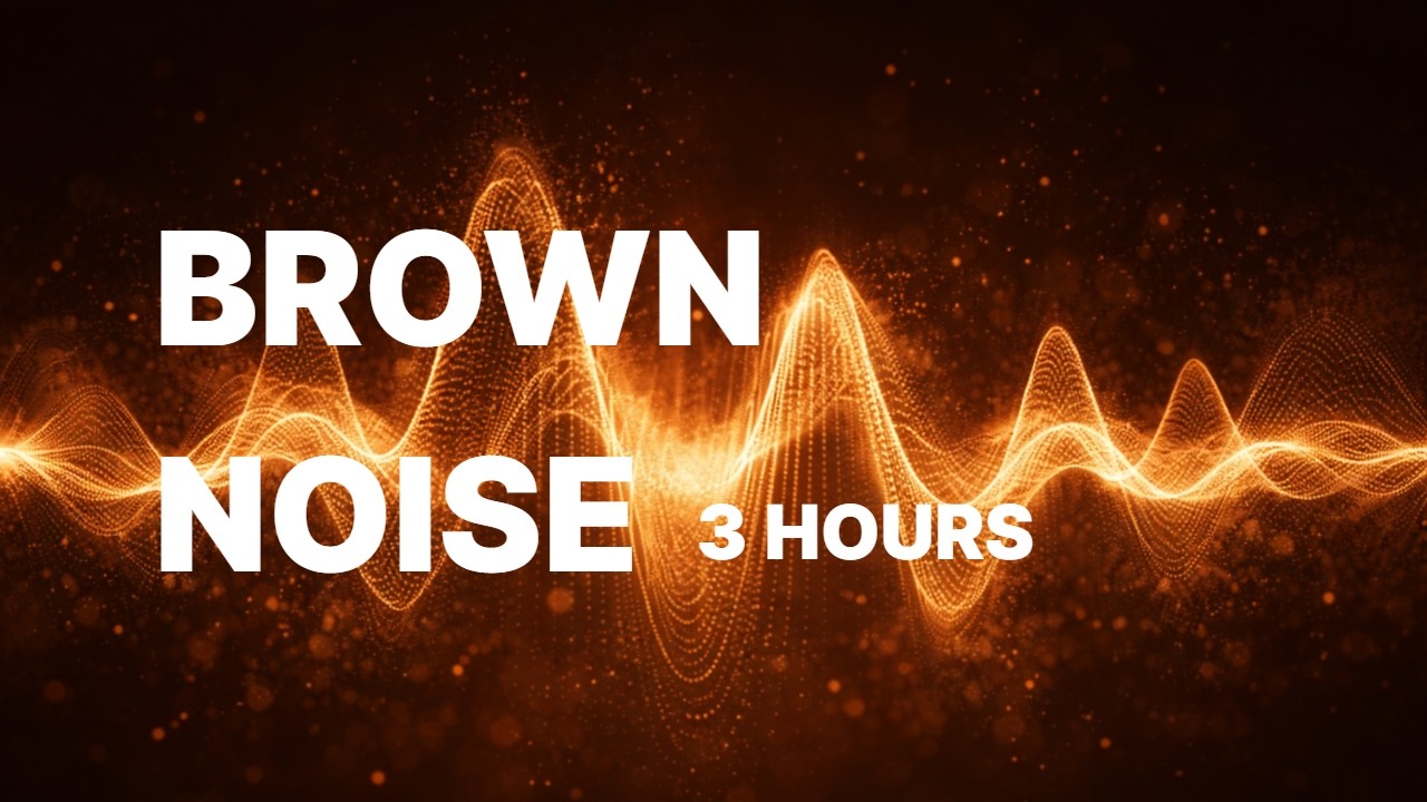 Deep Brown Noise for Sleep 3 Hours | Black Screen, No Music/#brown noise sleep #deep brown noise