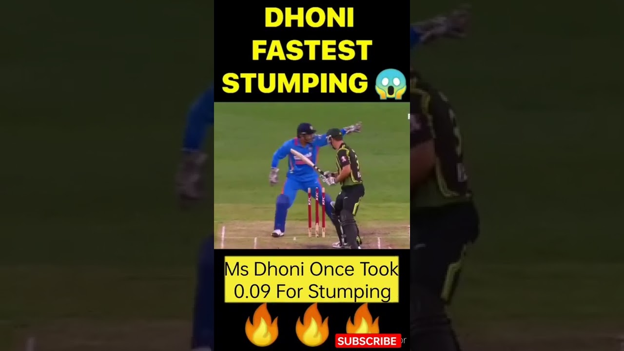 Fastest Stumping By Ms Dhoni | Ms Dhoni Wicket Keeping #shorts #facts #cricket #msdhoni