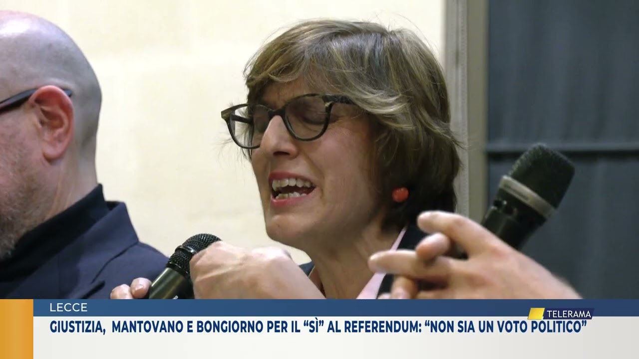 LECCE. GIUSTIZIA,  MANTOVANO E BONGIORNO PER IL “SÌ” AL REFERENDUM: “NON SIA UN VOTO POLITICO”