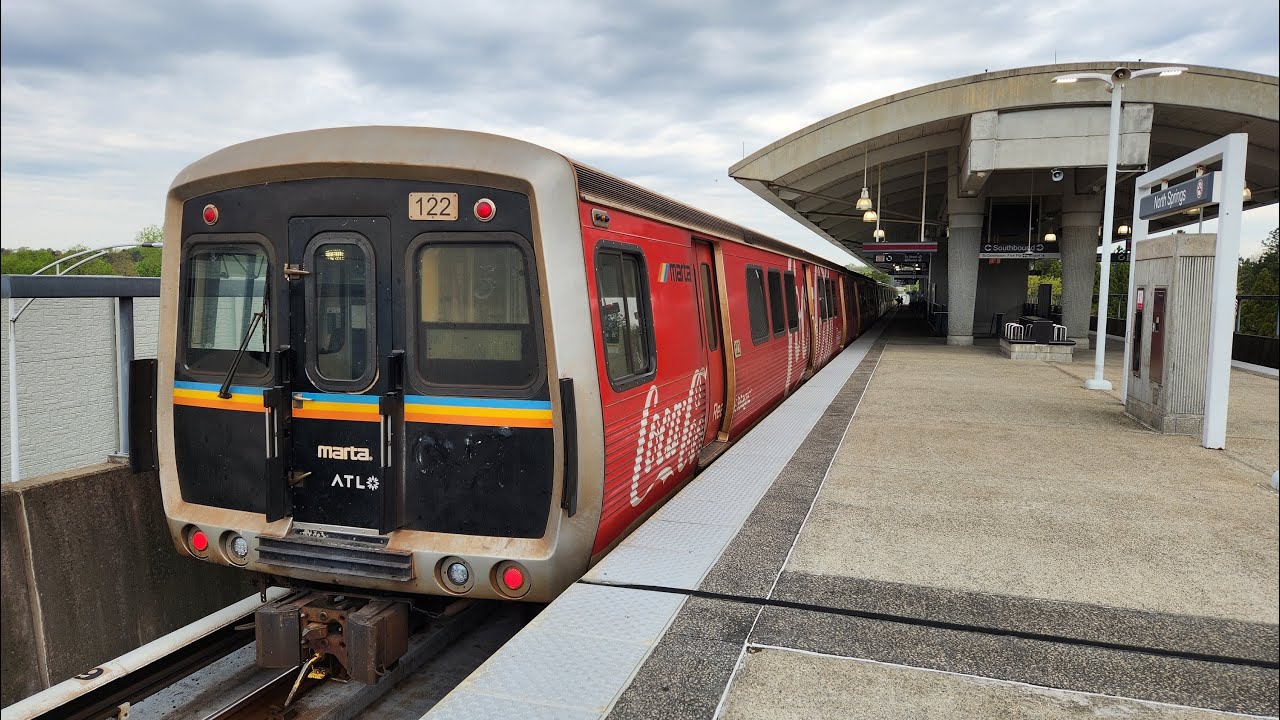 [4K] – Full Ride – Atlanta's MARTA Red Line – Southbound – North Springs – Airport