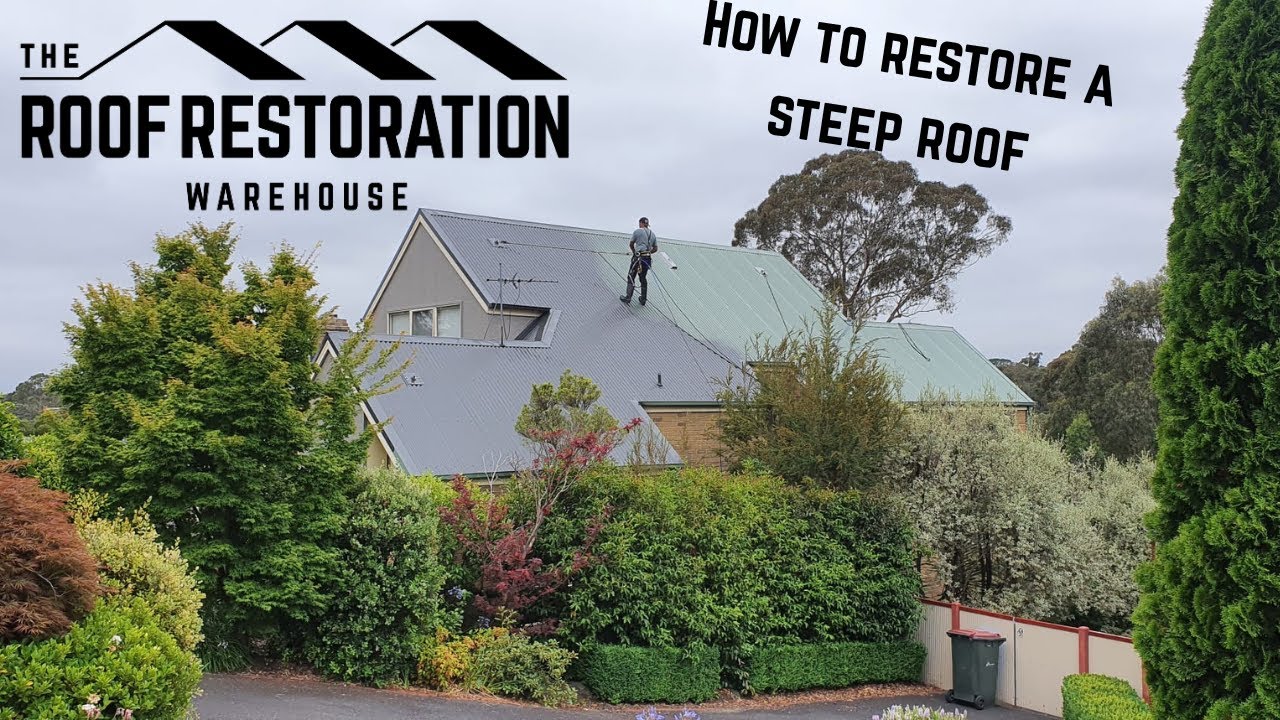 How to safely restore a steep tin roof