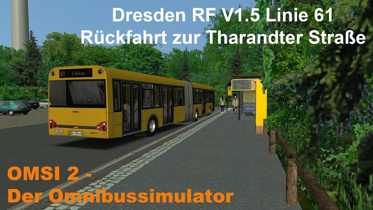 Omsi 2 Dresden RF V1.5 Linie 61 Rückfahrt zur Tharandter Straße Solaris Urbino II G