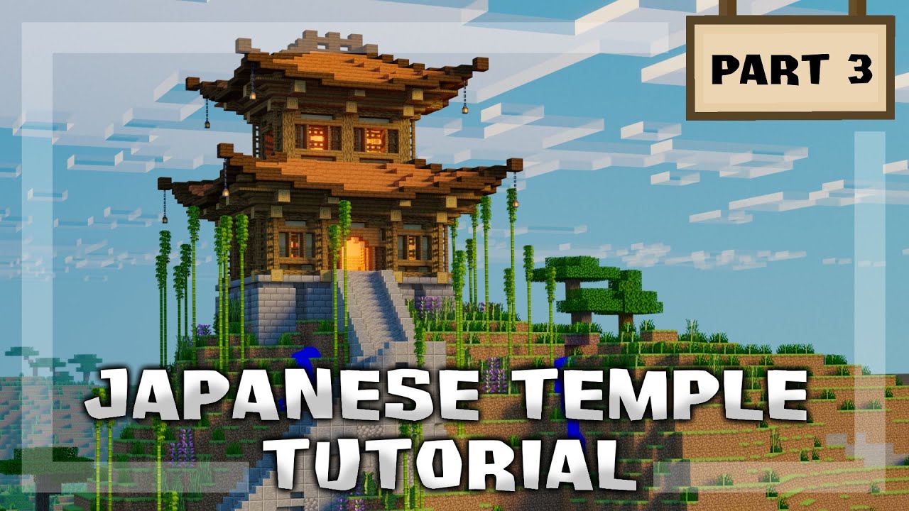 Minecraft: How to Build a Japanese Temple (Tutorial #3)