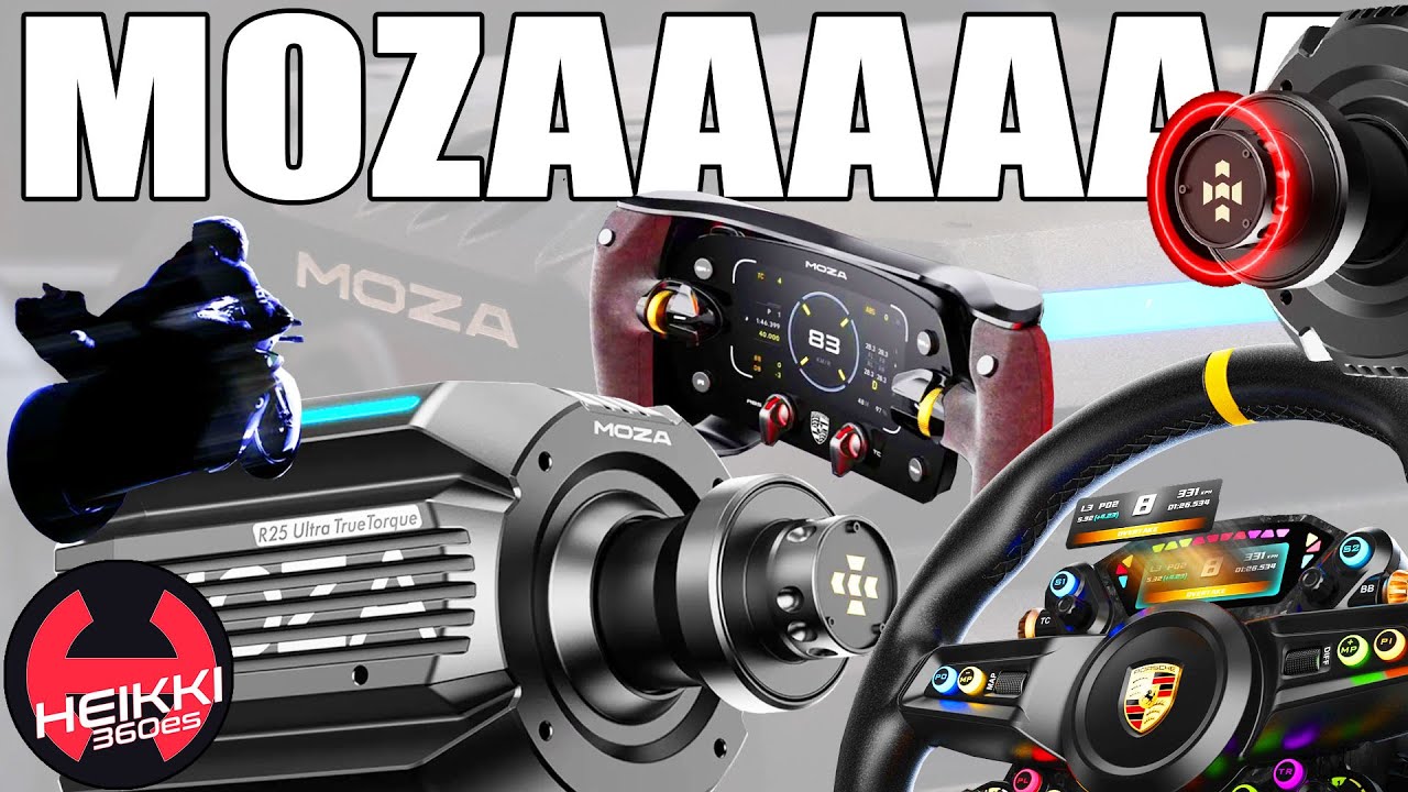 Moza no para: nuevos volantes, bases y más anuncios