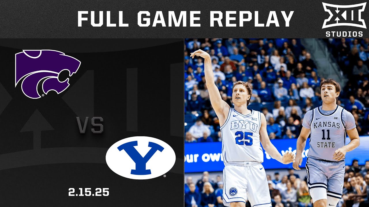 Kansas State vs. BYU (2.15.25) Full Game Replay | 2024-25 Big 12 Men's Basketball