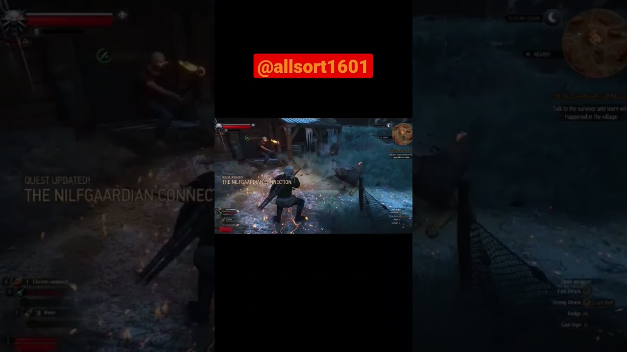 the witcher 3 burn butcher igni #gaming #games #thewitcher #ignite #ignis #shorts