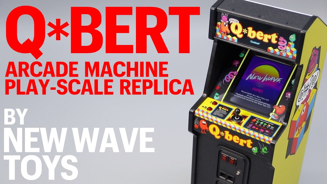 New Wave Toys Qbert x Replicade 1/6 Scale Arcade Machine Unboxing & Review