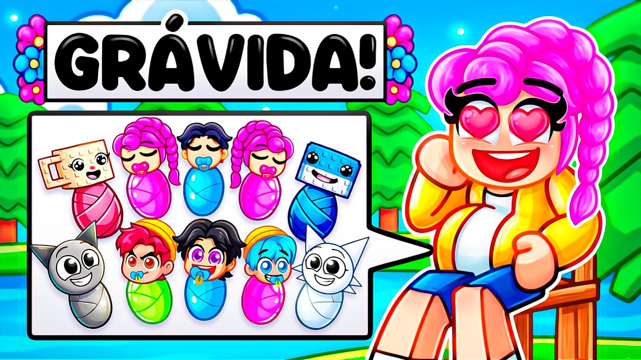 RUMI teve FILHOS INFINITOS no ROBLOX! (Kpop Demon Hunters)