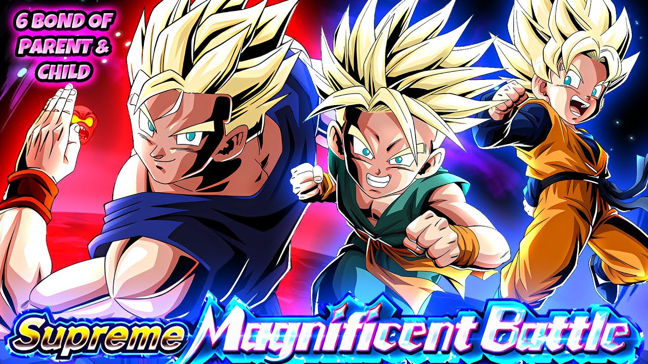 (i lost my mind) 6 BOND OF PARENT & CHILD vs Supreme Magnificent Battle Stage 5 | DBZ Dokkan Battle