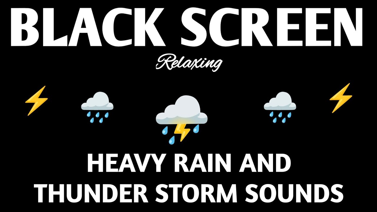 Rain Sounds for Sleeping || Black Screen Sounds for Sleeping - Put me to Sleep