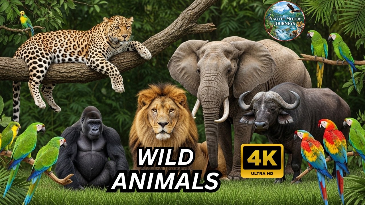 Discover Amazing Jungle Animals | Lion, Elephant & More in 4K Ultra HD (60FPS)