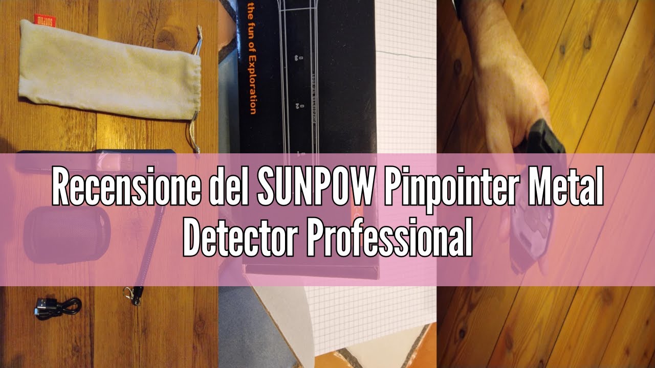 Recensione del SUNPOW Pinpointer Metal Detector Professionale per Adulti, Batteria Ricaricabile al L