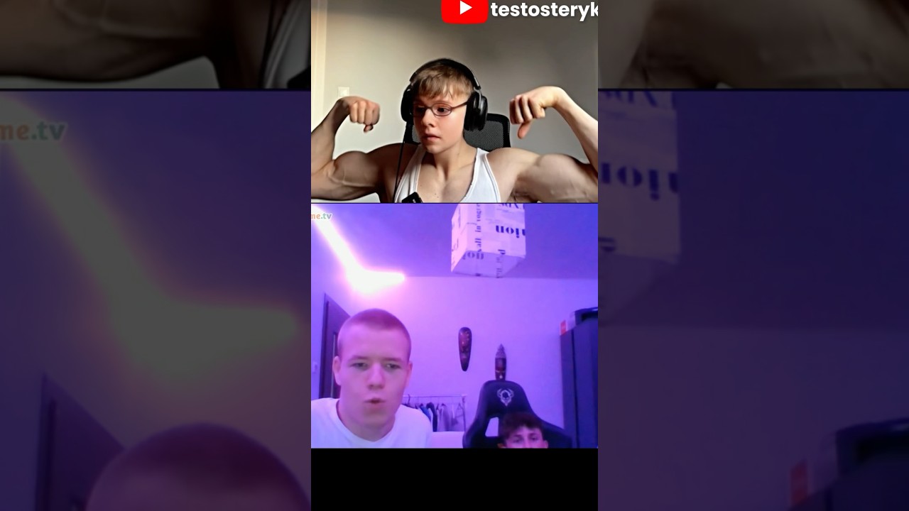 Umięśnione dziecko prank na omegle *CHŁOPY W SZOKU* #fyp #ometv #babyface #fitness #prank