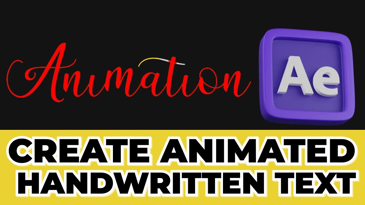 🎬 How to Create Animated Handwritten Text in After Effects | Step-by-Step Tutorial