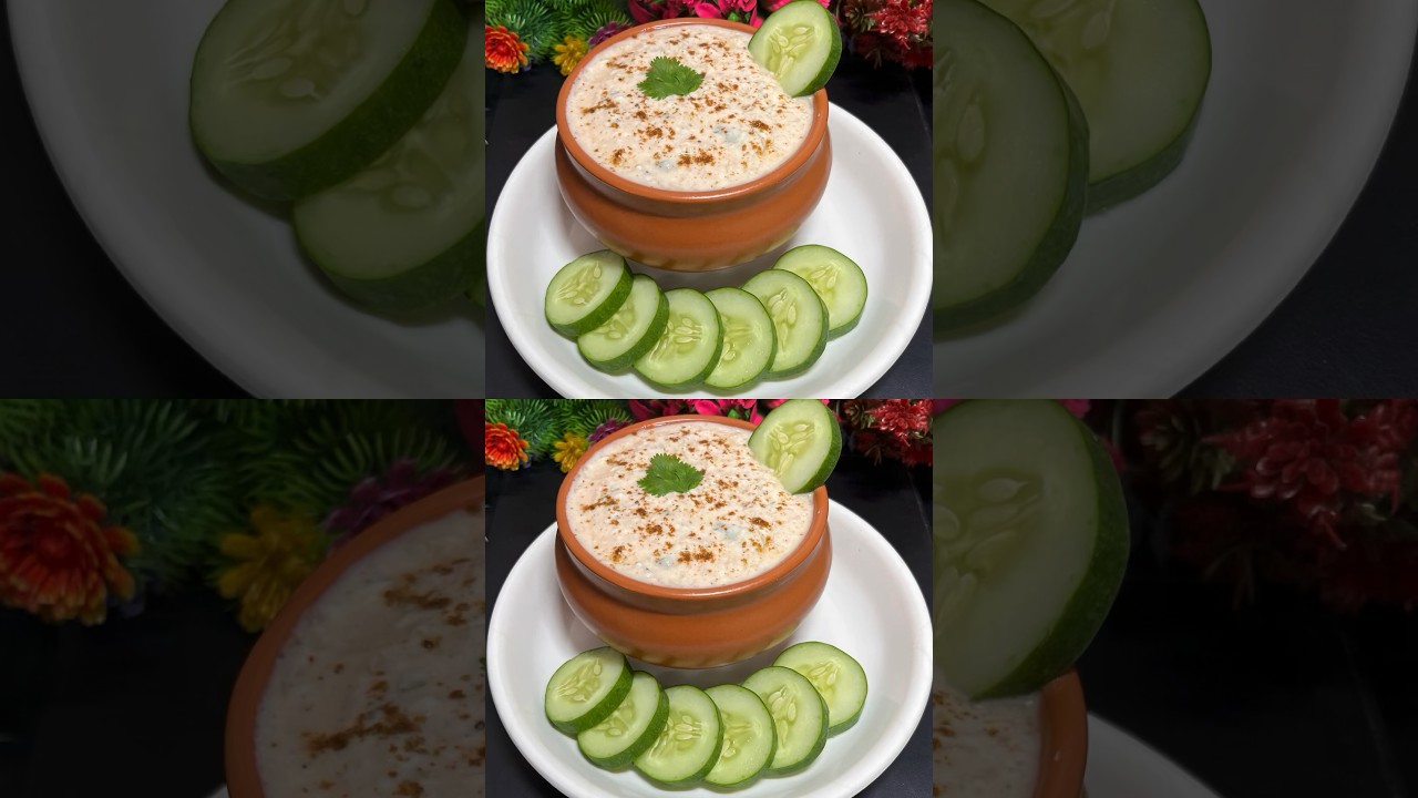 Cucumber Raita Recipe | Kheera Raita Recipe #shorts #raita #cucumber