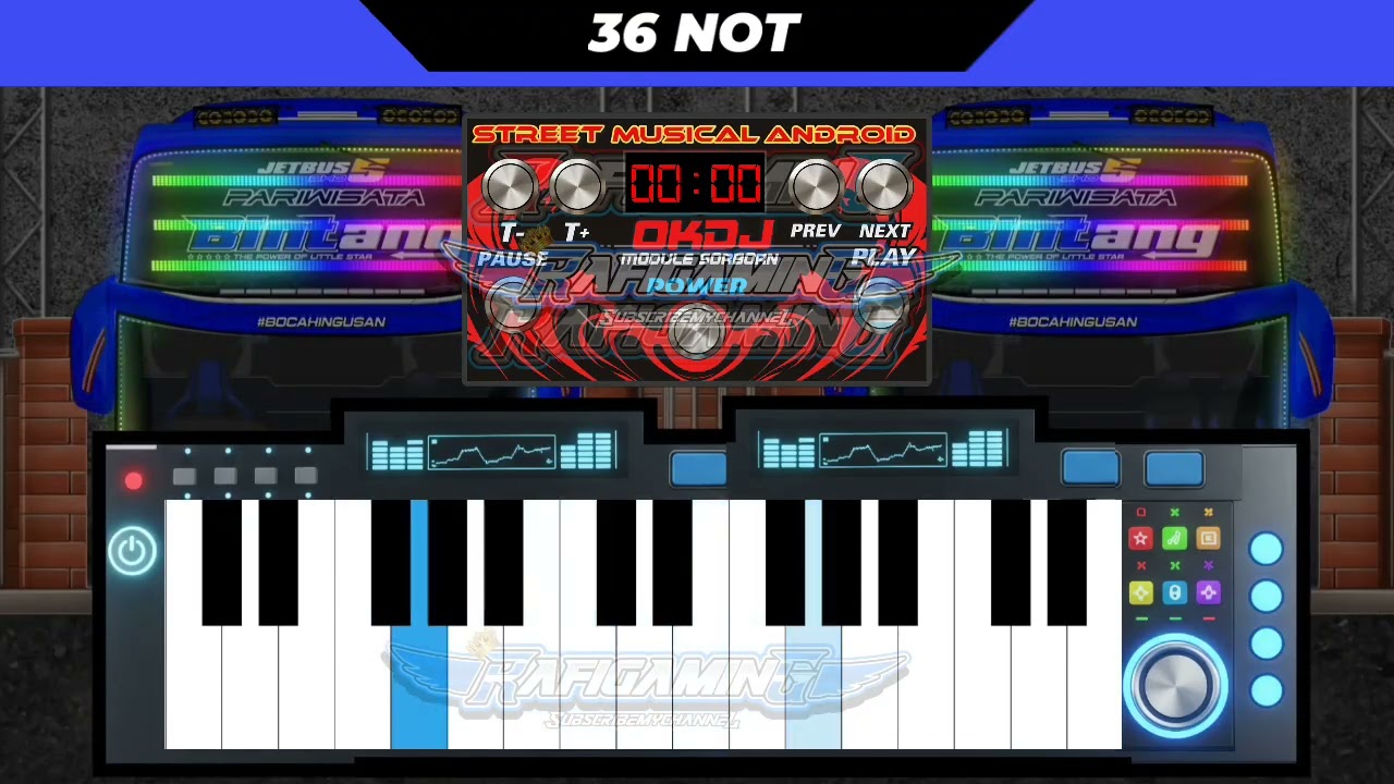 Telolet Basuri Pianika Nada Maumere 36 Not Modul Okdj Remix 