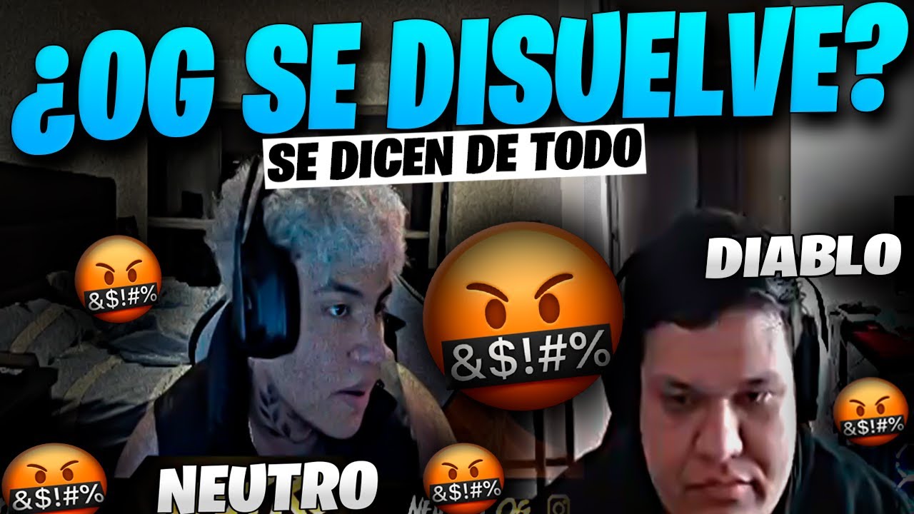 NEUTRO SE PELEA CON DIABLO 🤬LO CULPA POR LA SALIDA DE SHOX 😱¿DIABLO DEJA OG PARA SIEMPRE? #NeutroYT
