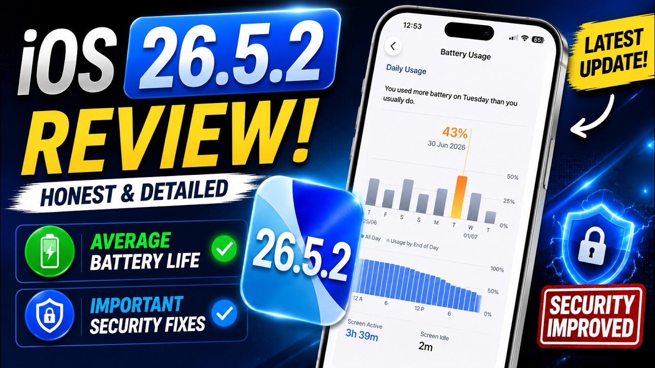 iOS 26.5.2  Review Hindi | should you update?🔥