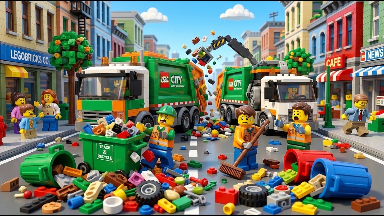 How a LEGO Waste Management System Works  | Inside the City
