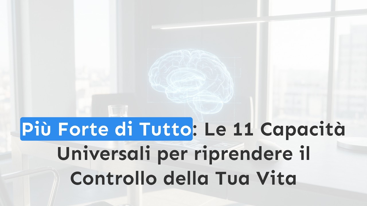 Le 11 Capacità Universali per diventare più forte di tutto e riprendere il controllo della tua vita