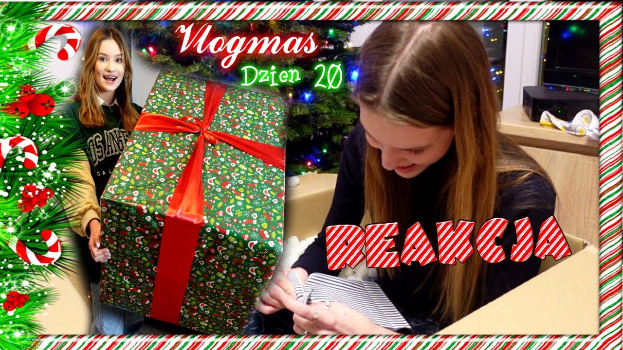 REAKCJA MOJEJ PRZYJACIÓŁKI NA PREZENT - VLOGMAS #20