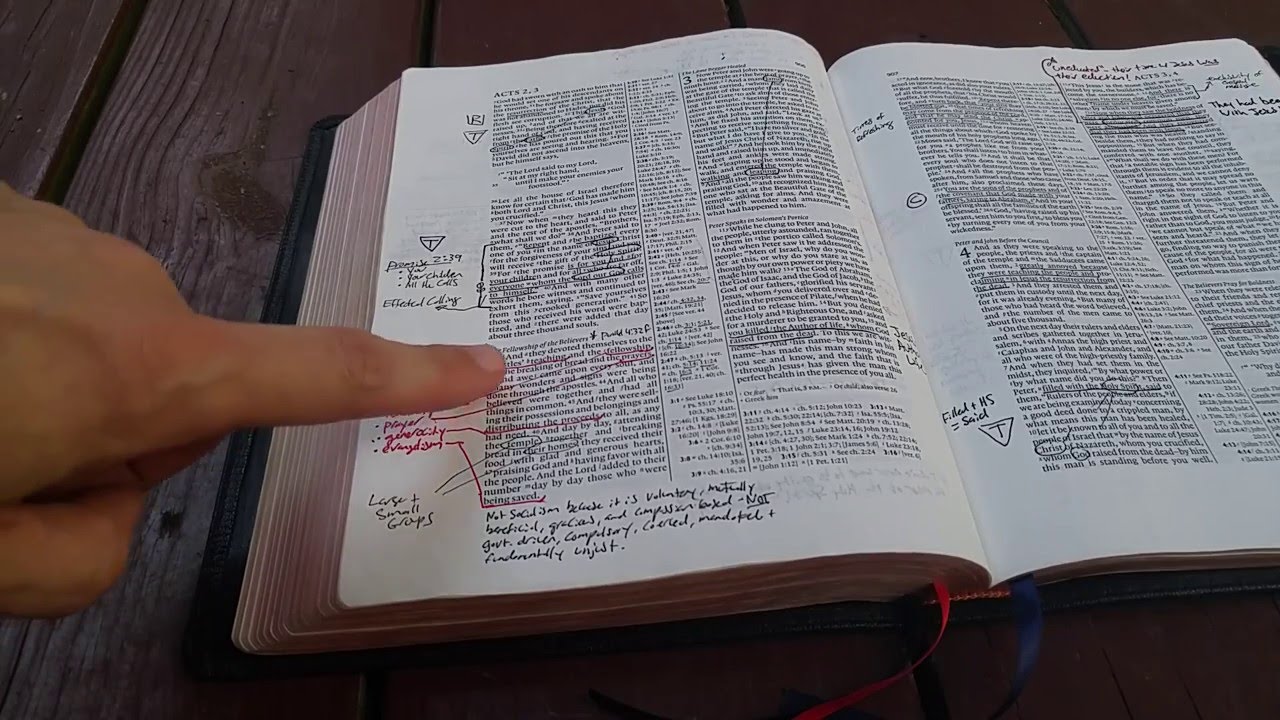 How to Use a Wide Margin Bible
