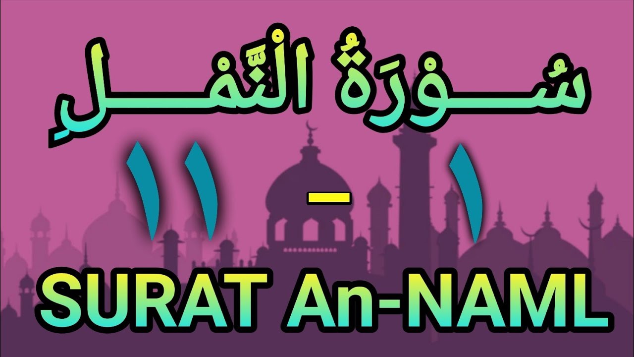 سورة النمل | من الأية (١) إلى الأية (١١) | الشيخ محمود العقيد | كرر حتى تحفظ 😊