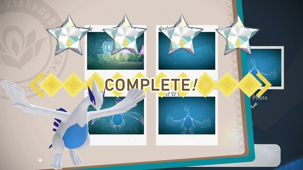 How To Get 1 To 4 DIAMOND STARS For Lugia! New Pokemon Snap!