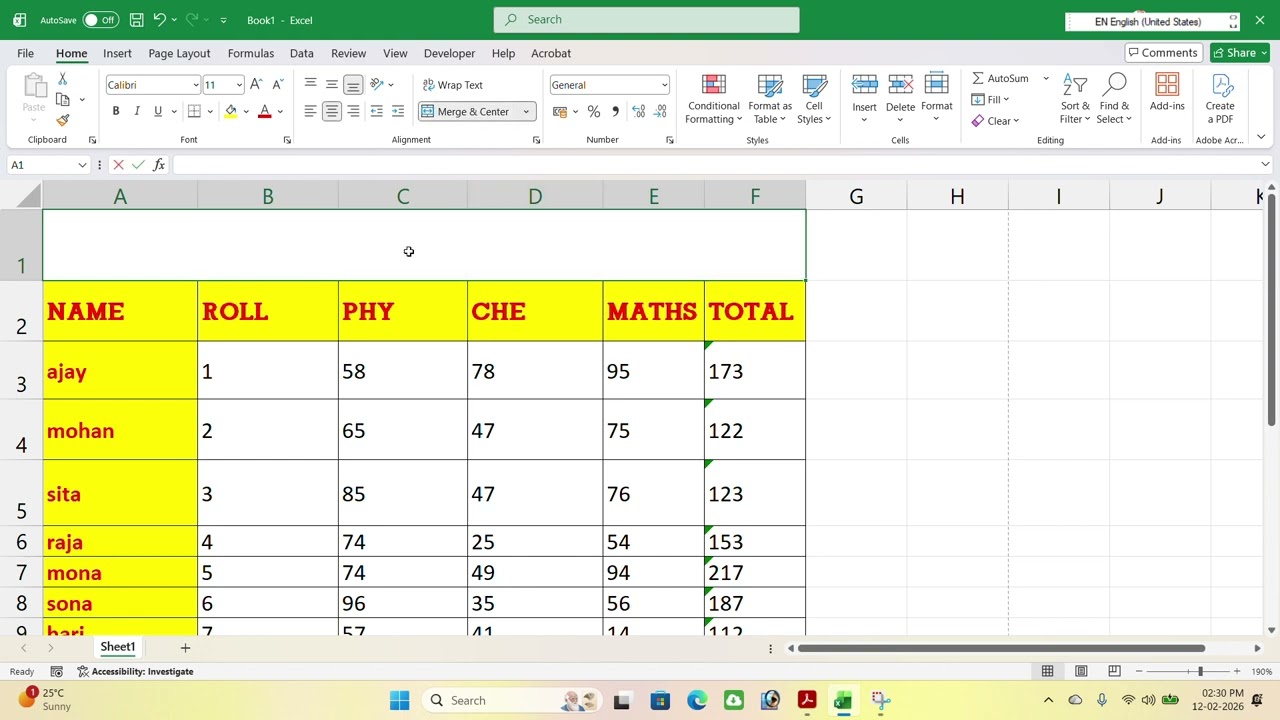 what is wrap tex and merge cell in excel